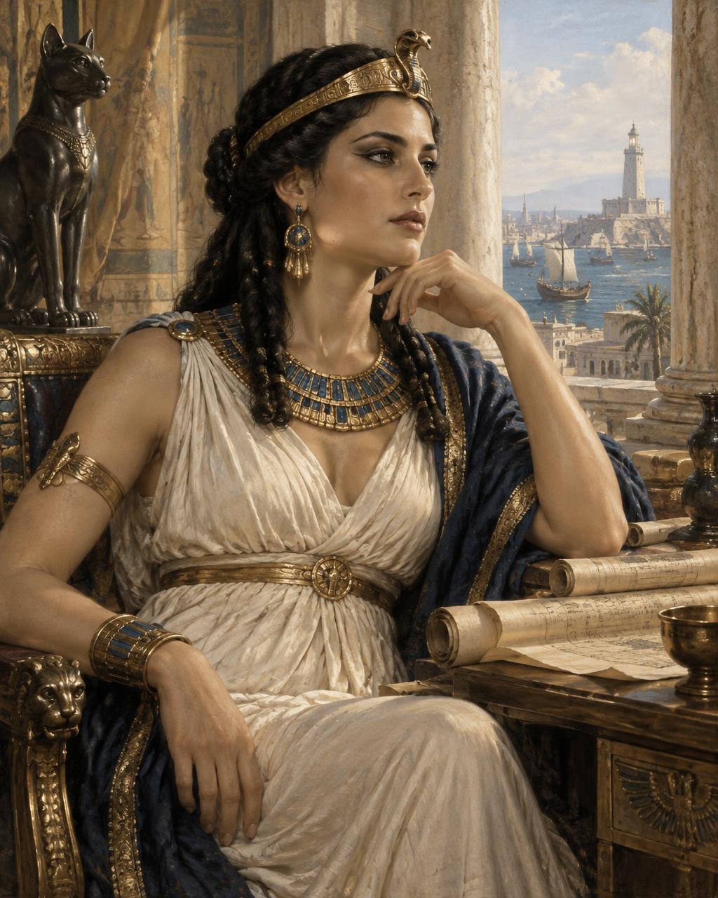 Représentation artistique de Cléopâtre