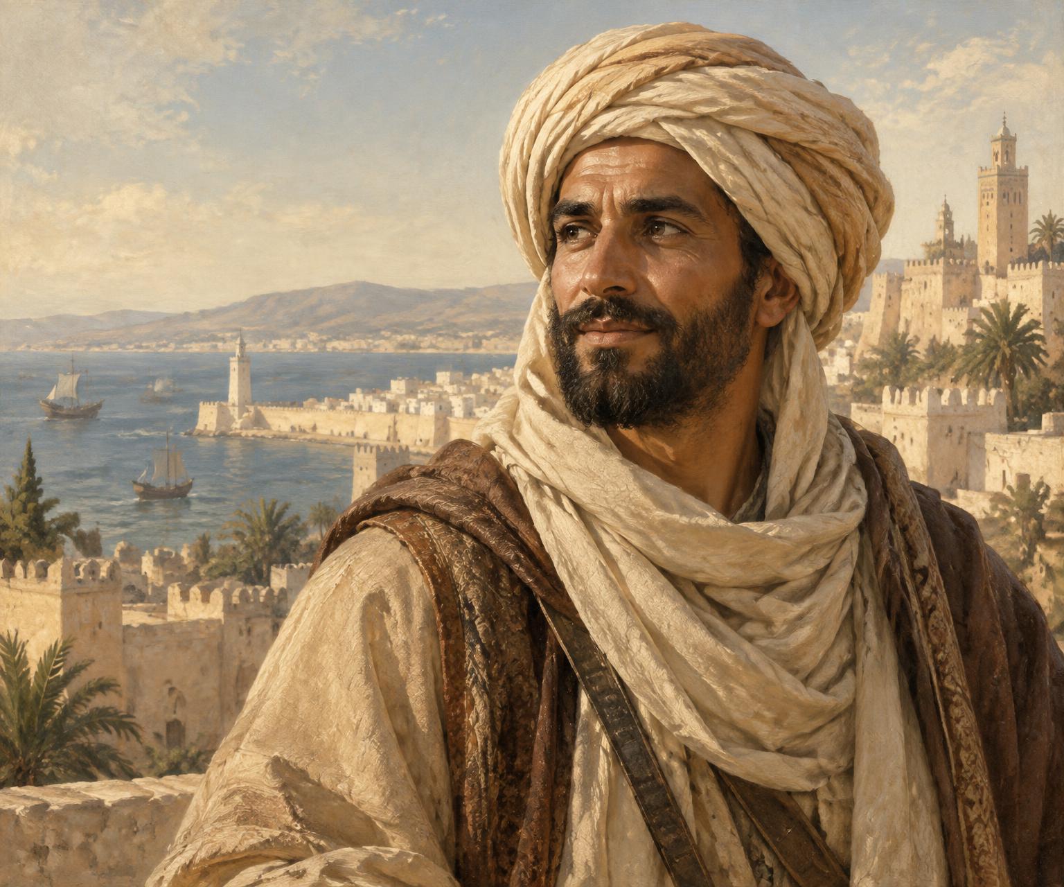 Représentation artistique de Ibn Battûta