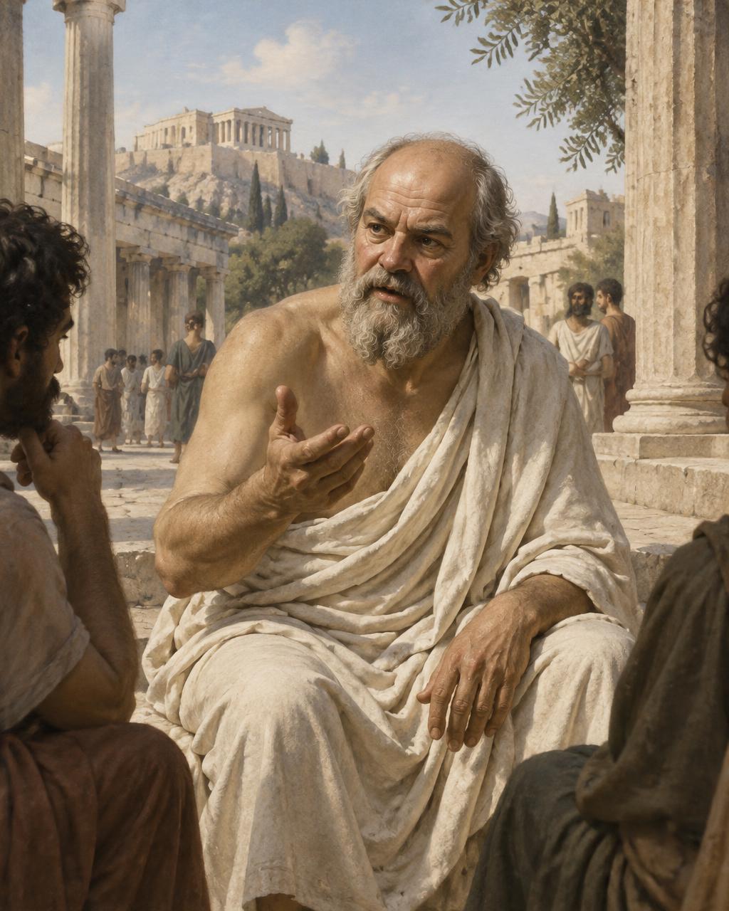 Représentation artistique de Socrate